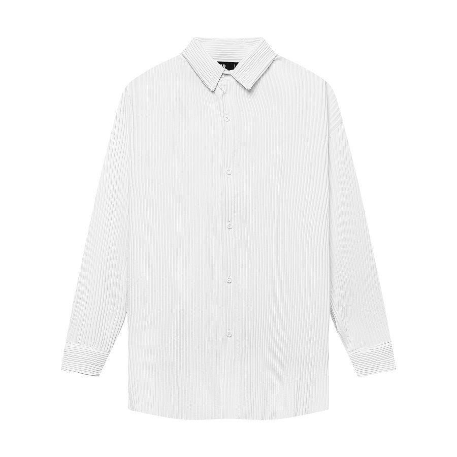 mens oversized white button down