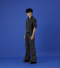 Load image into Gallery viewer, UNISEX - BEN - MULTI POCKETS JEANS (greywashed)
