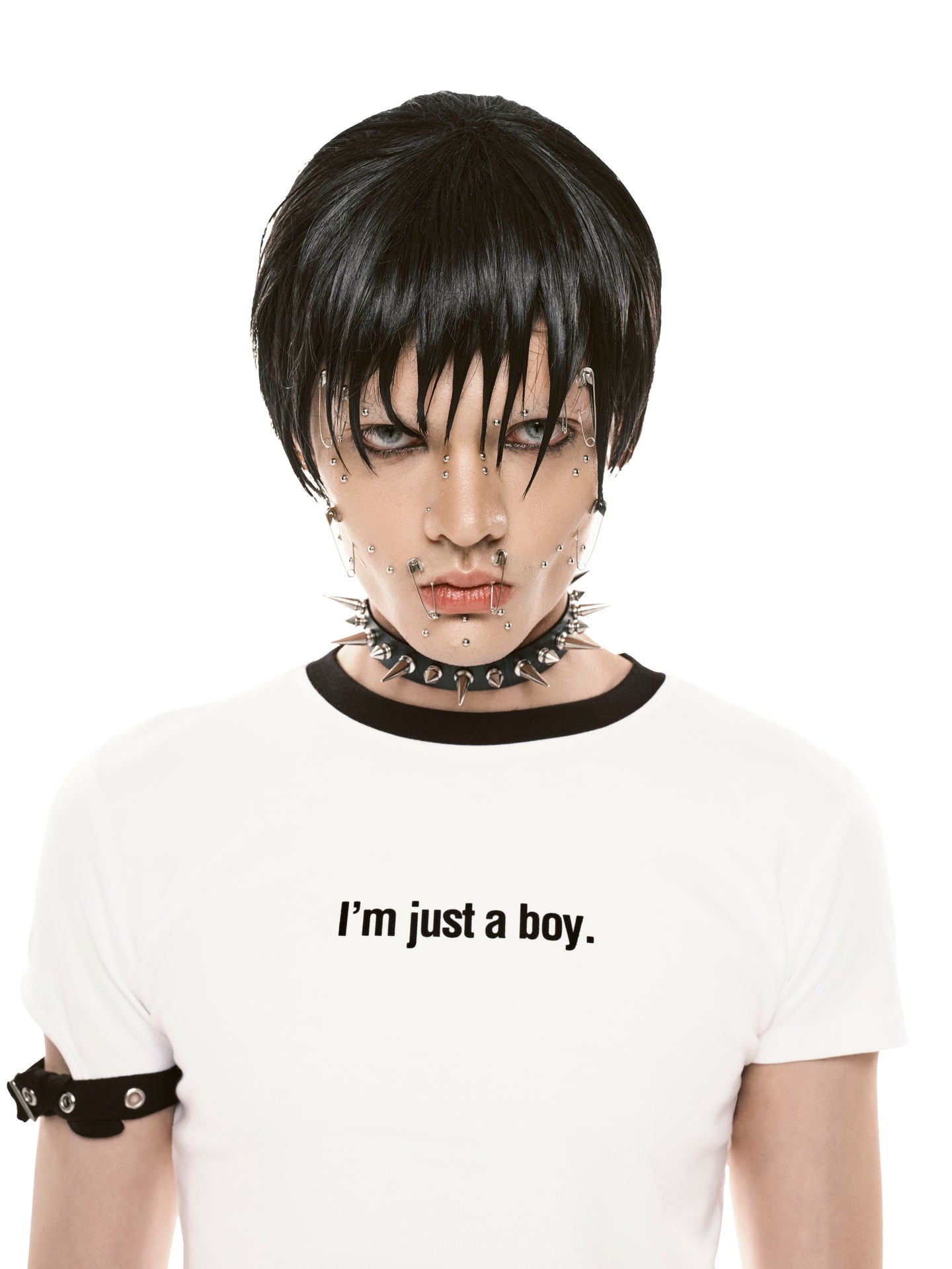 SSSS - MEN - Im just a boy - Baby tee (white)