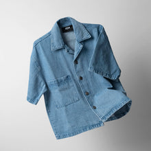 Load image into Gallery viewer, MEN - DANIEL - DENIM SHIRT (blue/greywashed)
