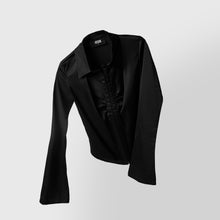 Load image into Gallery viewer, WOMEN - Silk shirt (black)
