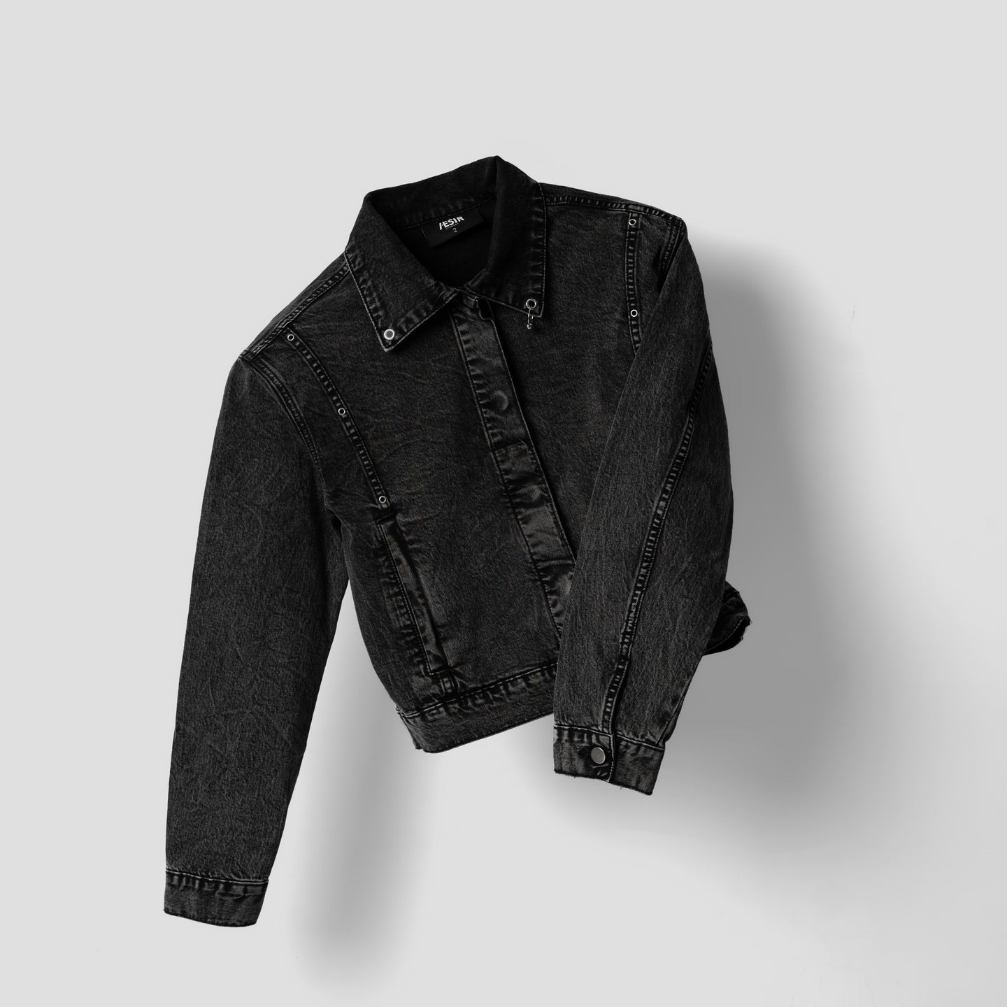 UNISEX - John - Veste en jean vintage (noir)