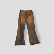 Load image into Gallery viewer, UNISEX - Rusty - Faux Leather Jeans (mustard)
