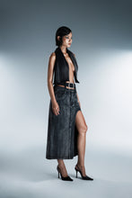 Load image into Gallery viewer, ATLU - Cami - Denim pleat (blackwash)
