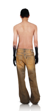 Load image into Gallery viewer, UNISEX - Rusty - Faux Leather Jeans (mustard)
