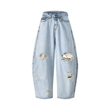 Load image into Gallery viewer, SSSS - UNISEX - Distressed balloon - Jeans (blue/dark)
