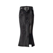 Charger l&#39;image dans la galerie, ATLU - Buckle - Cut out skirt (blackwash)
