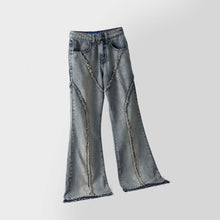 Lade das Bild in den Galerie-Viewer, UNISEX - DUSTIN - DISTRESSED JEANS (lightgrey/darkgrey)
