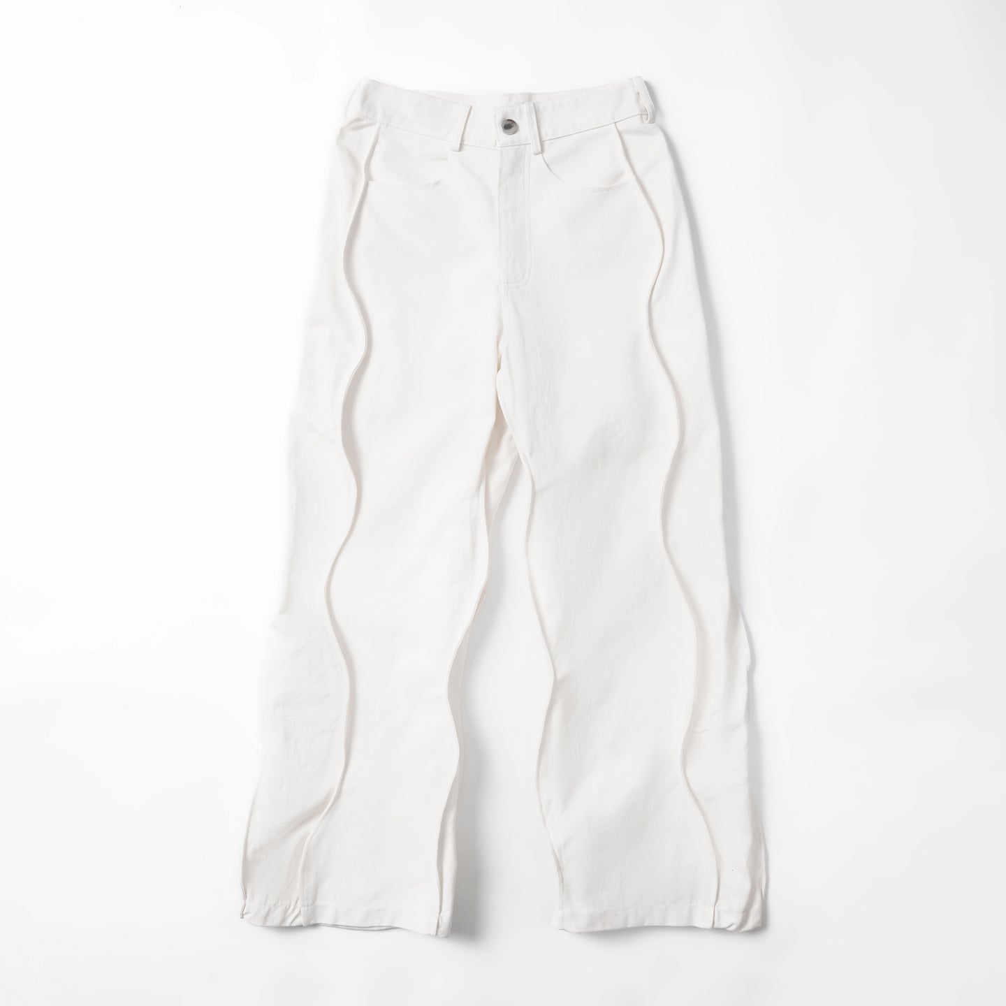 HOMME - PANTALON KAKI WAVE (blanc/noir)