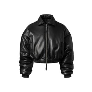 UNISEX - Lunox - Leather bomber jacket