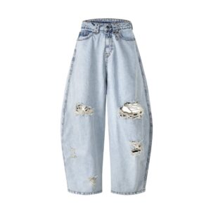 SSSS - UNISEX - Distressed balloon - Jeans (blue)