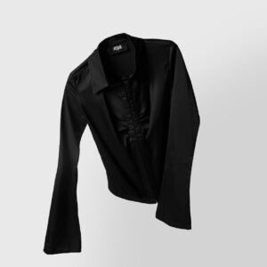 WOMEN - Silk shirt (black)