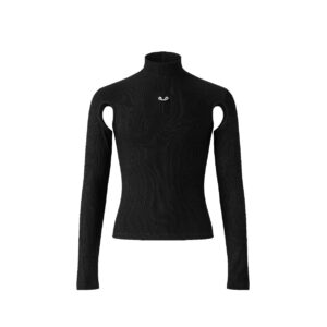SSSS - WOMEN - Cinched high collar top (black)
