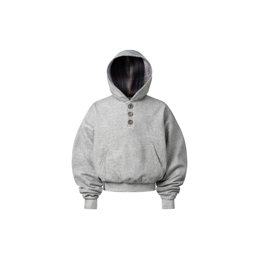 AESIR X MARLON -  Henley reversible hoodie jacket
