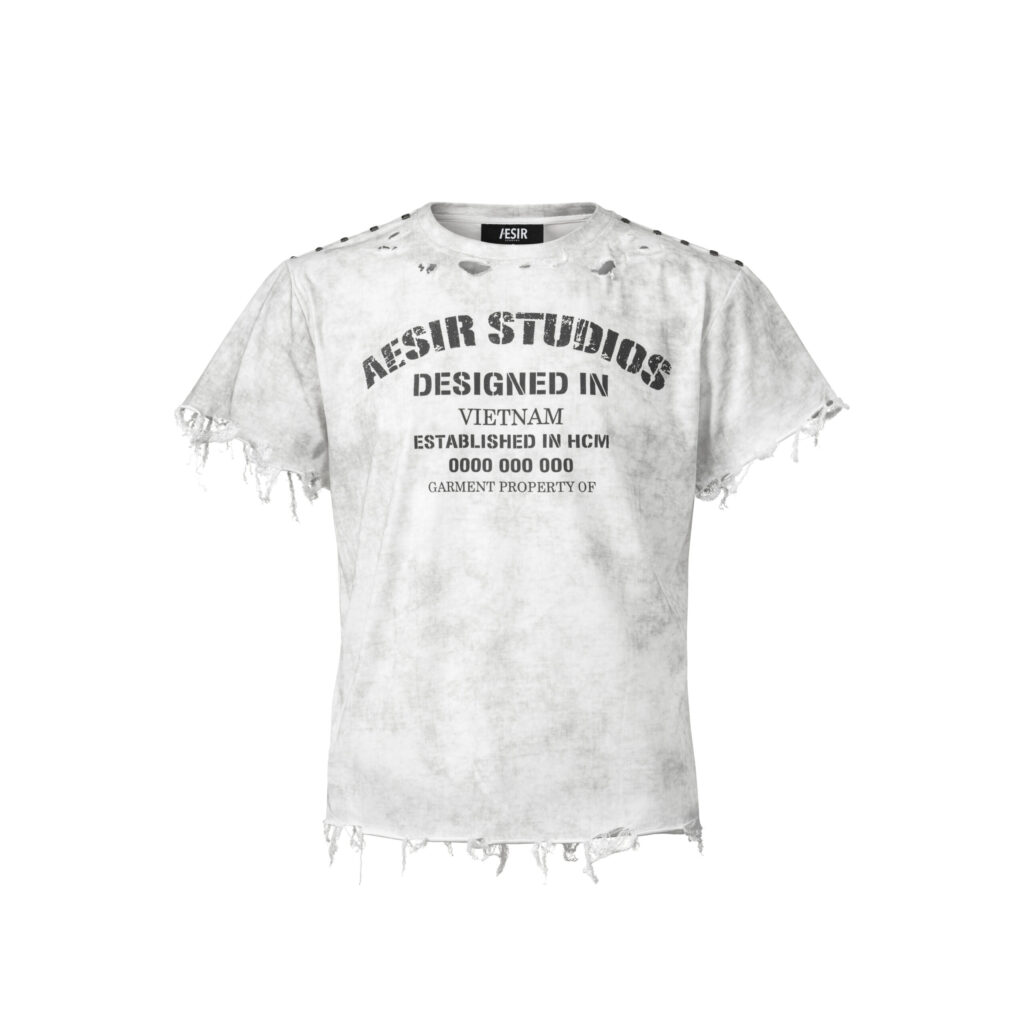 UNISEX -  RIFTOR - Distressed Baby Tee