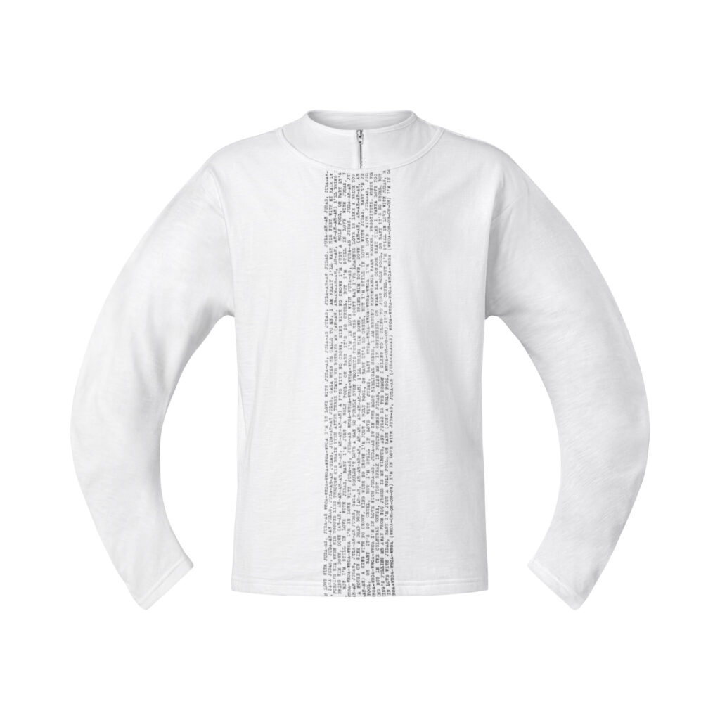 MEN -  LYRICS - Double-Layer Long Sleeve Tee