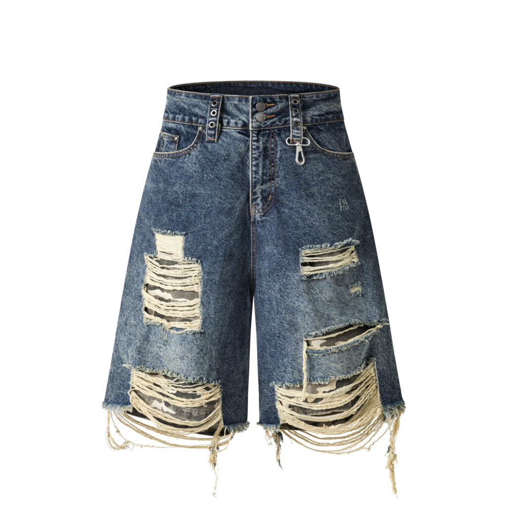 MEN - Tigreal - Denim camo shorts